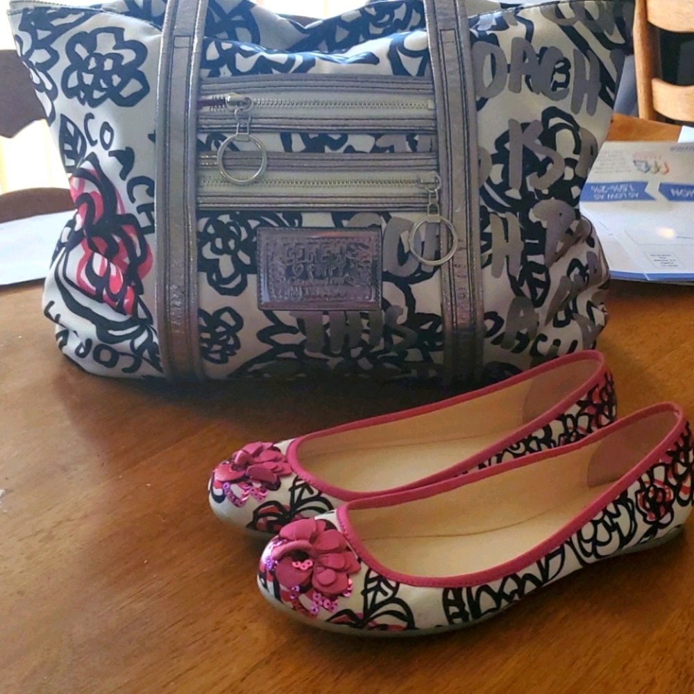Coach poppy purse and shoes